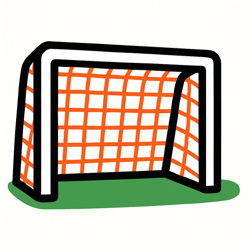 Futbol kalesi.
In-Game asset.  2d.  High contrast.  No shadows