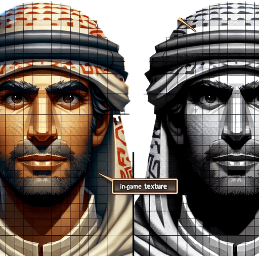 Man.
Single Game Texture. In-Game asset. 2d. Blank background. High contrast. No shadows.