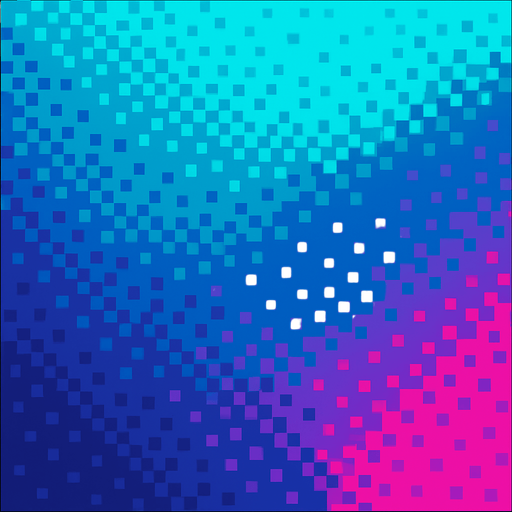 just a text object-free pixel transition background..
In-Game asset.  2d.  High contrast.  No shadows