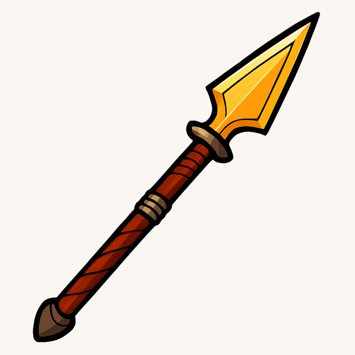 Mızrak.
In-Game asset.  2d.  High contrast.  No shadows