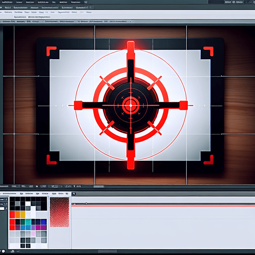 red crosshair Single Game Texture. In-Game asset. 2d. Blank background. High contrast. No shadows.