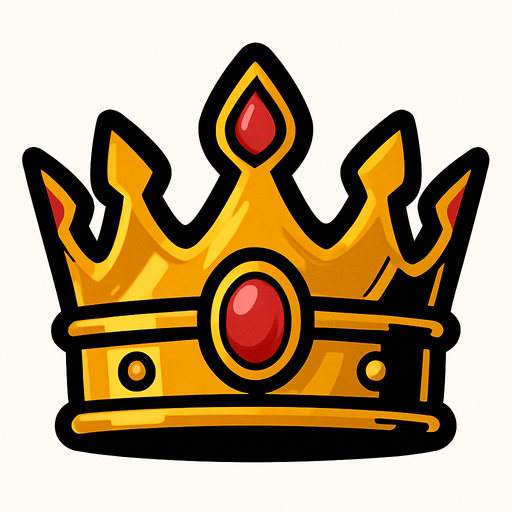 Taç.
In-Game asset.  2d.  High contrast.  No shadows