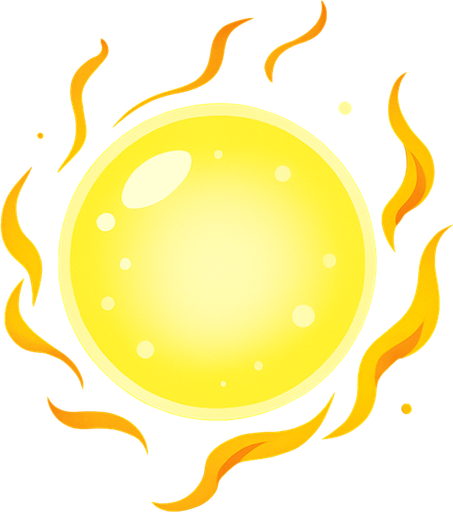 Bulle de lumière.
In-Game asset.  2d.  High contrast.  No shadows