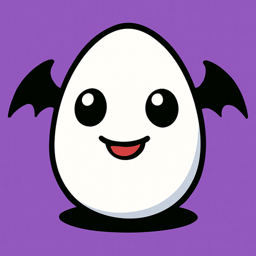 Digi huevo de botamon.
In-Game asset.  2d.  High contrast.  No shadows