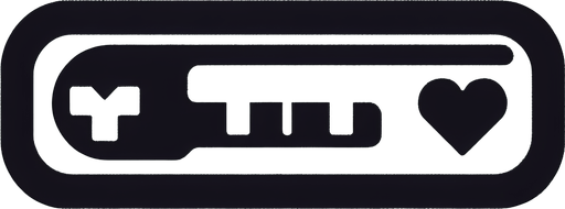 make a health bar black and white basic

Single Game Texture. In-Game asset. 2d. Blank background. High contrast. No shadows.