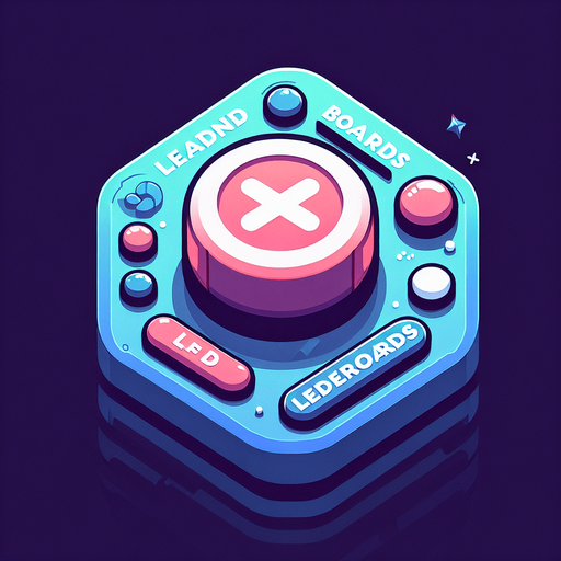 button leaderboards.
Single Game Texture. In-Game asset. 2d. Blank background. High contrast. No shadows.