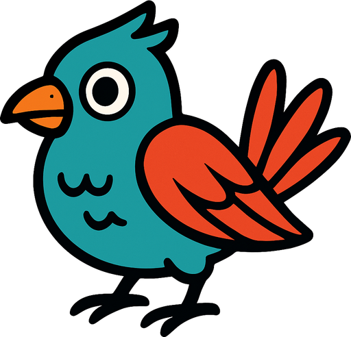 bird.
In-Game asset.  2d.  High contrast.  No shadows