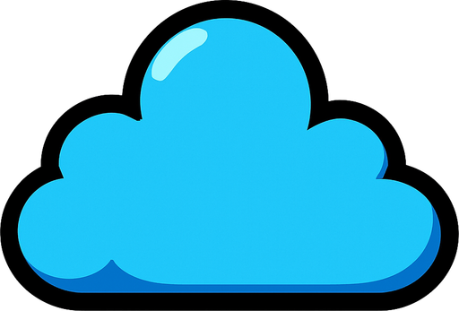 Cloud.
In-Game asset.  2d.  High contrast.  No shadows