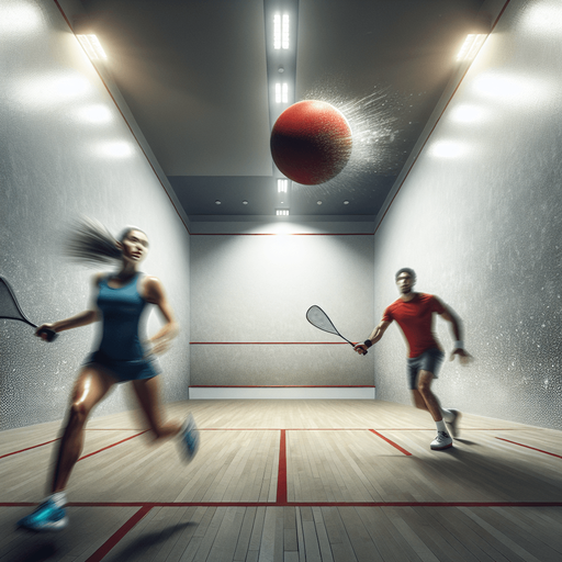Squash court.