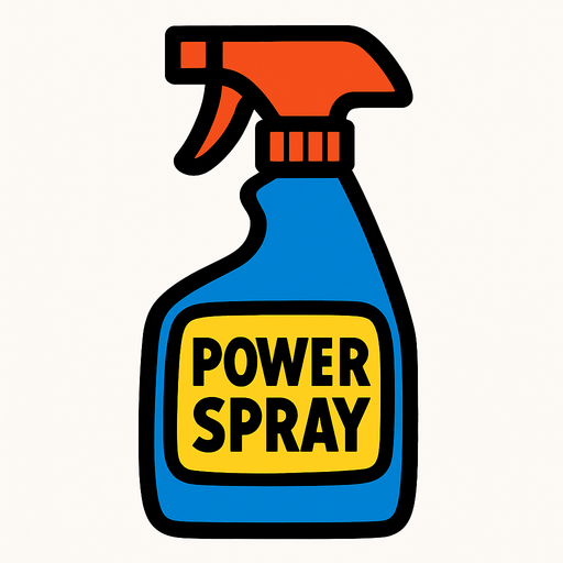 power spray.
In-Game asset.  2d.  High contrast.  No shadows
