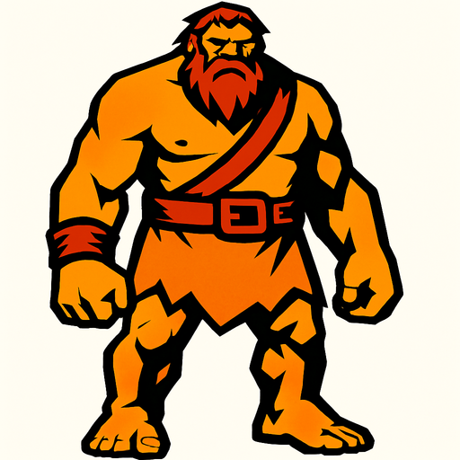 giant.
In-Game asset.  2d.  High contrast.  No shadows