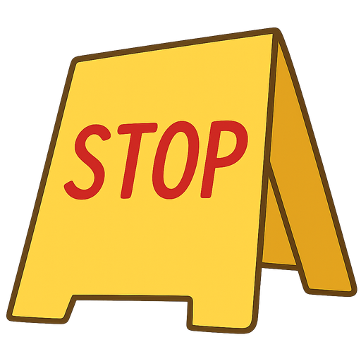 sarı renkli "Stop" tabelası. No background. Transparent background. Blank background. No shadows. 2d. In-Game asset. flat