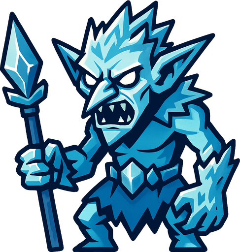 buzul goblin.
In-Game asset.  2d.  High contrast.  No shadows