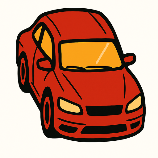 Erase the background and move the front of the car to the other side, bring the back to this side.