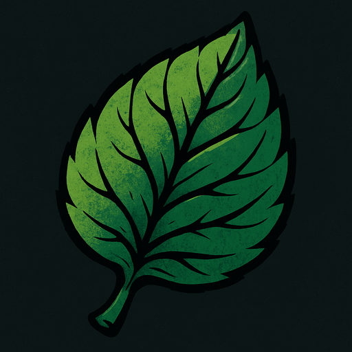 hoja.
In-Game asset.  2d.  High contrast