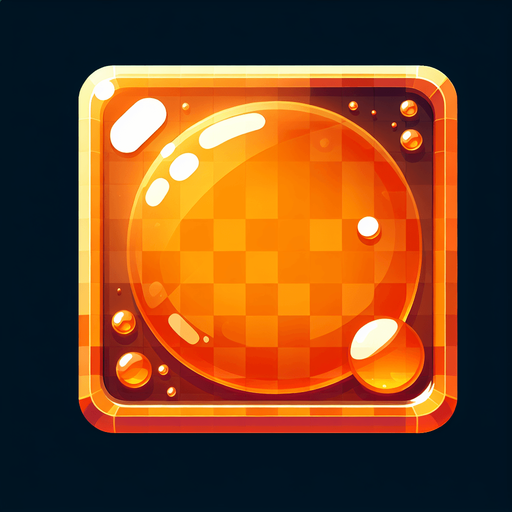 arka planı olmayan şefaf ruruncu bi kare.
Single Game Texture. In-Game asset. 2d. Blank background. High contrast. No shadows.