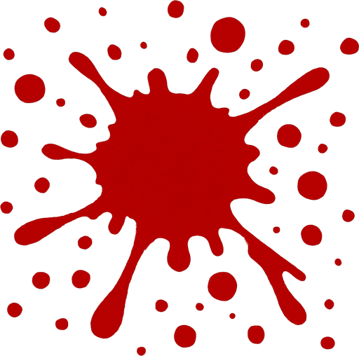 blood.
In-Game asset.  2d.  High contrast.  No shadows