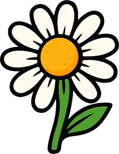 Daisy.
In-Game asset.  2d.  High contrast.  No shadows