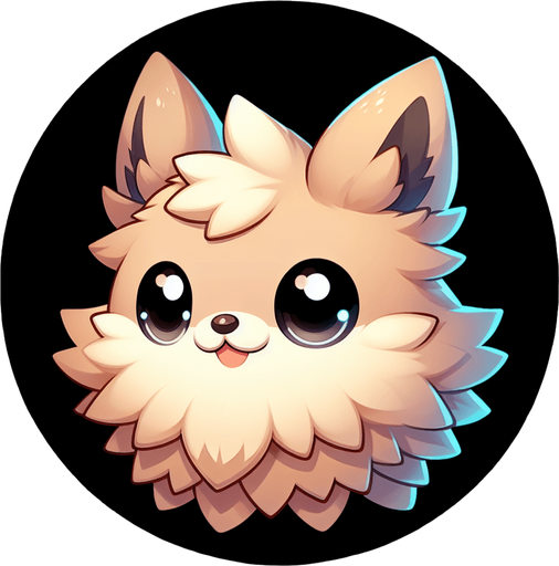 Pokemon Eevee icon, profile image, png transparent background round circle.
Single Game Texture. In-Game asset. 2d. Blank background. High contrast. No shadows.