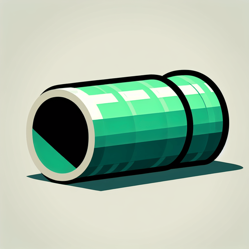 A single 
Green colour big pipes looking straight.
Single Game Texture. In-Game asset. 2d. Blank background. High contrast. No shadows.
