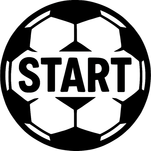 Soccer ball writes start in the middle.
In-Game asset.  2d.  High contrast.  No shadows