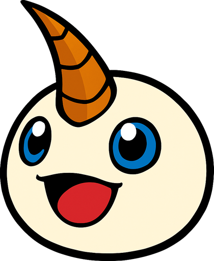 Tsunomon.
In-Game asset.  2d.  High contrast.  No shadows