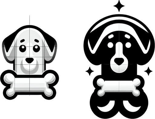 a cute looking dog toy shaped like a bone..
Single Game Texture. In-Game asset. 2d. Blank background. High contrast. No shadows.
