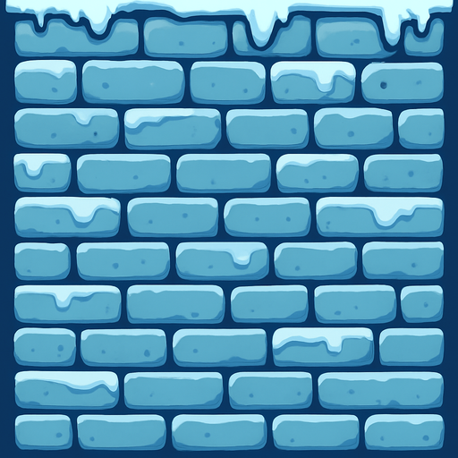 icy tower background without platforms, just walls.
In-Game asset.  2d.  High contrast.  No shadows