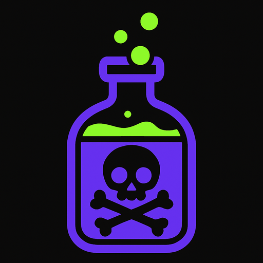 2d Poison.
In-Game asset.  2d.  High contrast.  No shadows