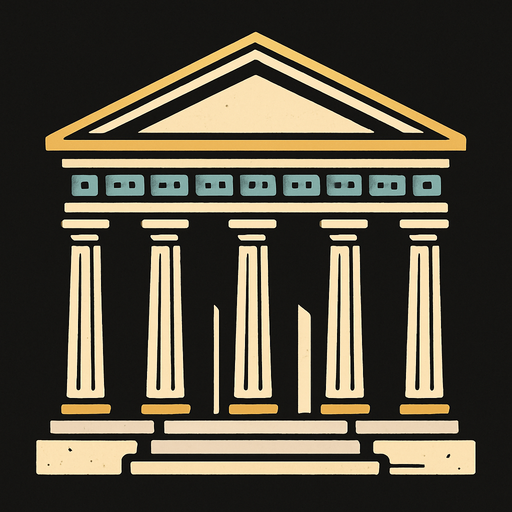 Greek Temple.
In-Game asset.  2d.  High contrast.  No shadows