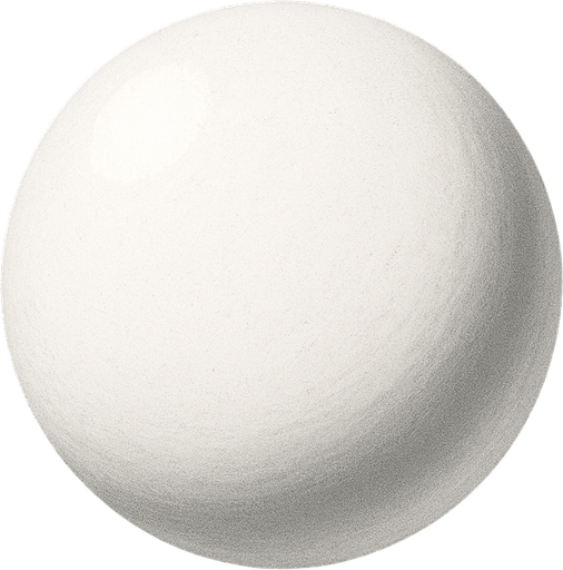 white realistic sphere.
In-Game asset.  2d.  High contrast.  No shadows