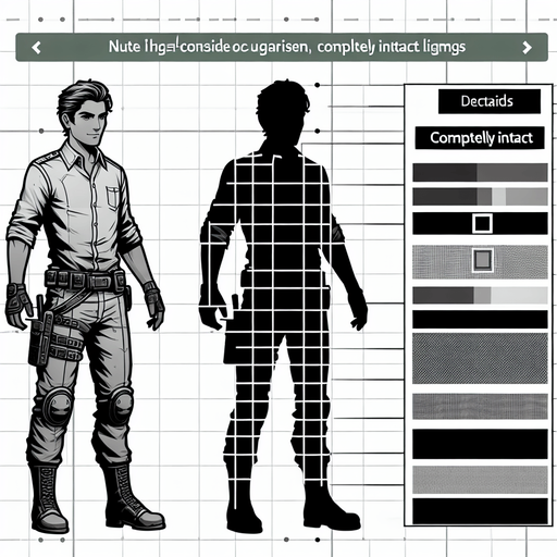 Men need to have complete limbs.
Single Game Texture. In-Game asset. 2d. Blank background. High contrast. No shadows.