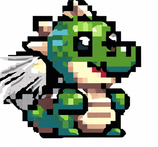 better wings, pixel style, more contrasted, more visible, blue color