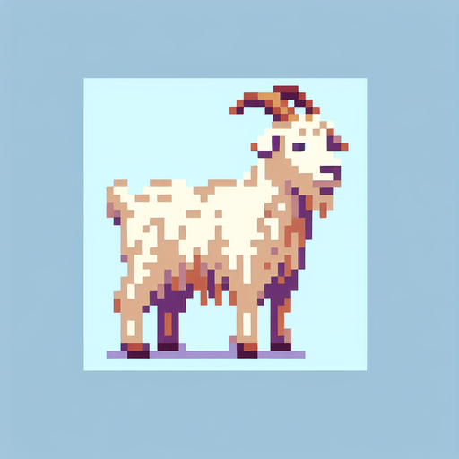A straw goat christmas decoration. Pixelart. Single Game Texture. In-Game asset. 2d. Blank background. High contrast. No shadows.
