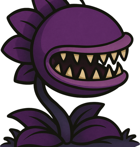 que sea morada y que no tenga  ojos