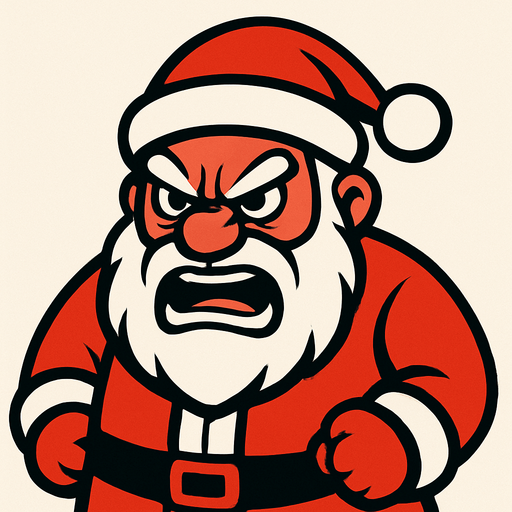 Santa angry
In-Game asset.  2d.  High contrast.  No shadows