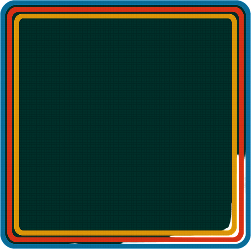 Borra todo lo del sentro y crea un marco multicolor retro