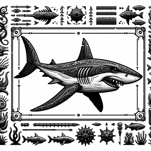 По кадровая анимация акулы.
Single Game Texture. In-Game asset. 2d. Blank background. High contrast. No shadows.