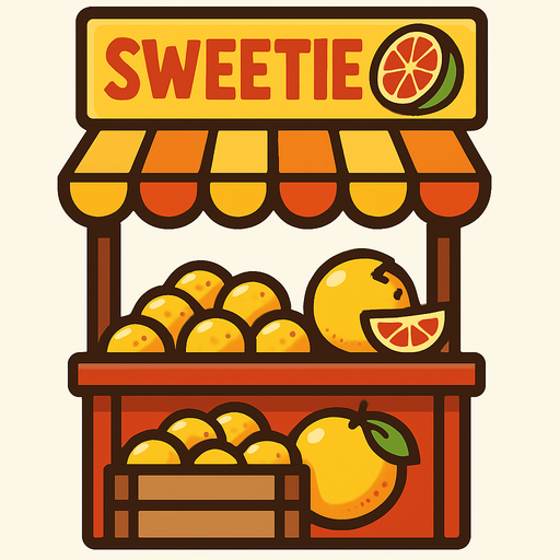 sweetie stand.
In-Game asset.  2d.  High contrast.  No shadows