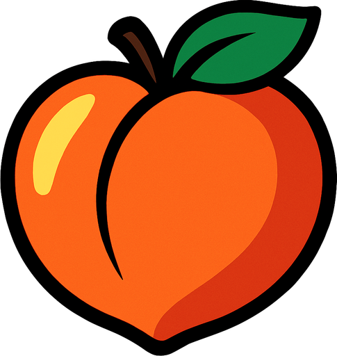 peach.
In-Game asset.  2d.  High contrast.  No shadows