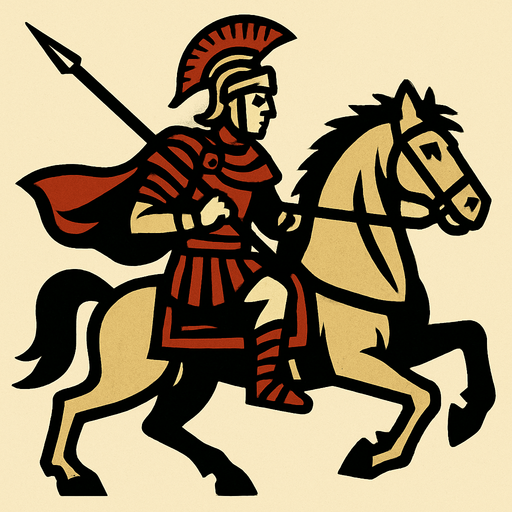 Roman cavalry.
In-Game asset.  2d.  High contrast.  No shadows