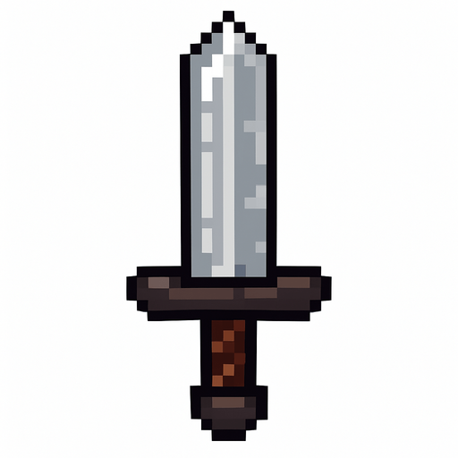 ironSword.
In-Game asset.  High contrast.  No shadows