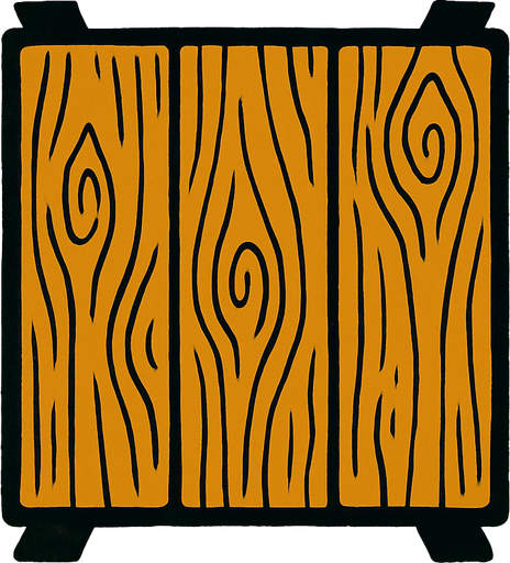 a table seen from above..
In-Game asset.  2d.  High contrast.  No shadows