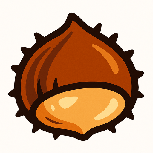 Chestnut.
In-Game asset.  2d.  High contrast.  No shadows