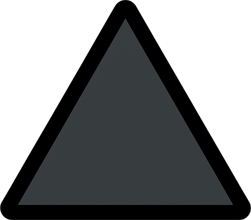 triangulo gris oscuro.
In-Game asset.  2d.  High contrast.  No shadows