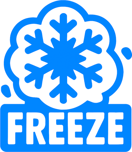 2d Freeze.
In-Game asset.  2d.  High contrast.  No shadows