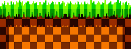make the typical Sonic 1 floor.
In-Game asset.  2d.  High contrast.  No shadows. 2d