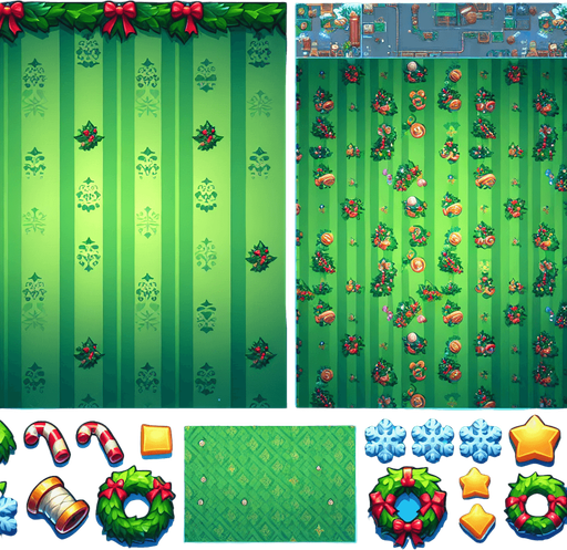 Congratulation! Green wallpapper..
Single Game Texture. In-Game asset. 2d. Blank background. High contrast. No shadows.