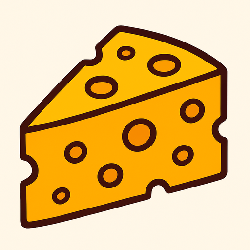 peynir.
In-Game asset.  2d.  High contrast.  No shadows