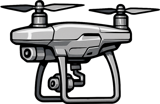 drone side view drone. Silver Color.
In-Game asset.  2d.  High contrast.  No shadows